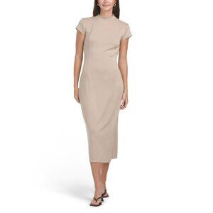 THREE DOTS Tuffet Thick Structured Scuba Dress